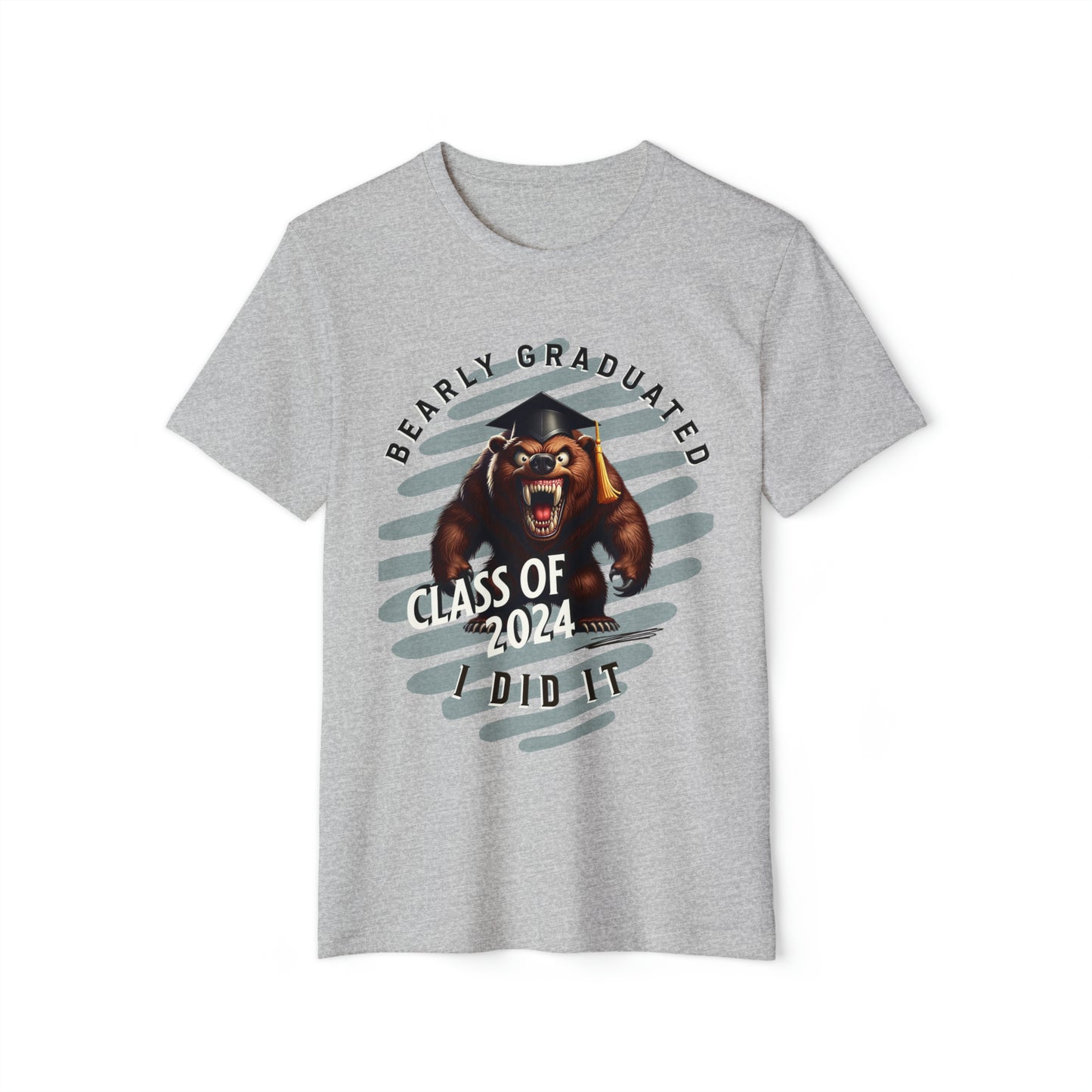 Bearly Graduated Class of 2024 Unisex Recycled Organic T-Shirt