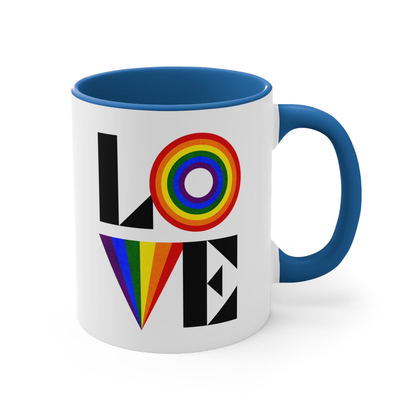 LOVE Rainbow Pride Love Mug 11oz Coffee Mug