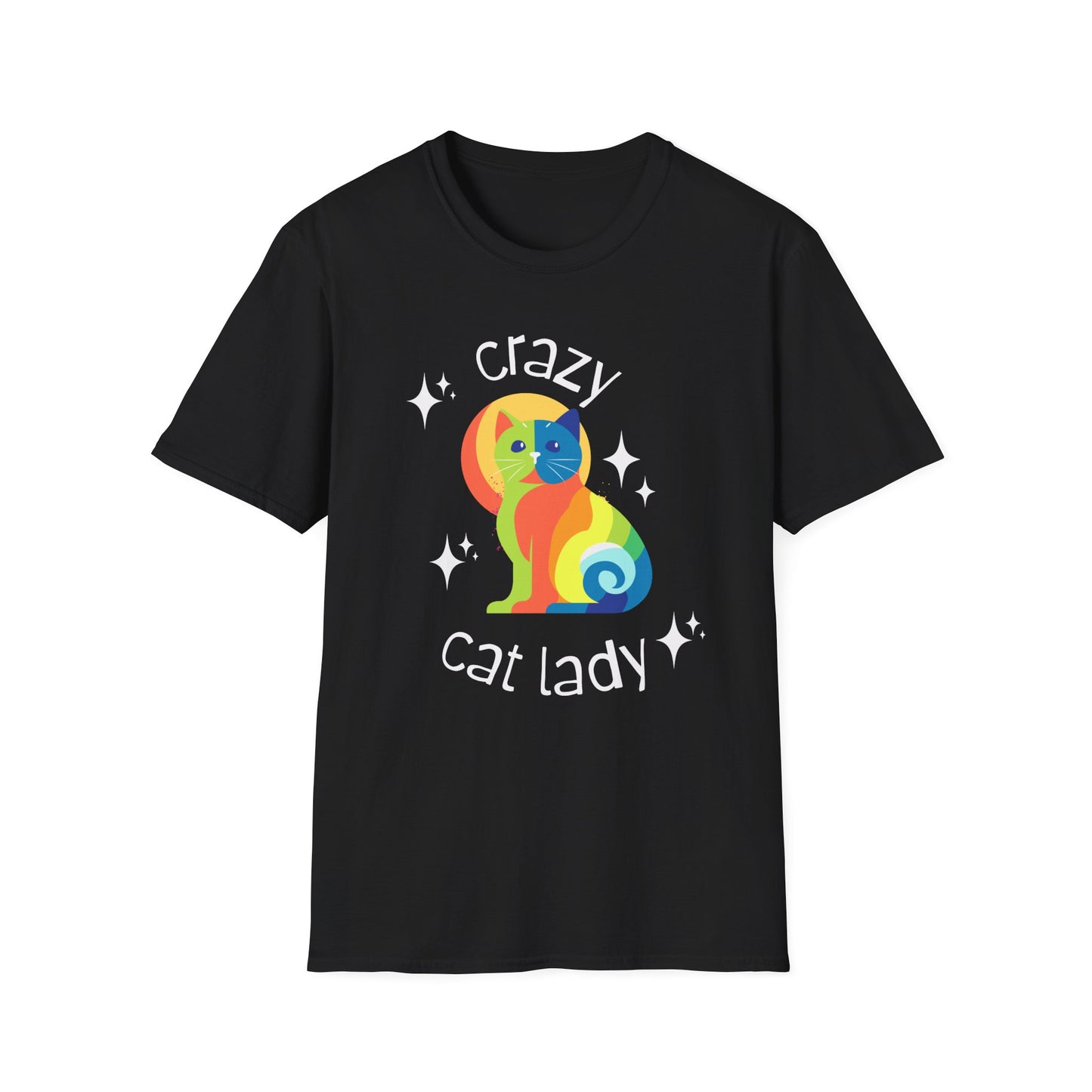 Crazy Cat Lady t-shirt Cat T-shirt Funny Cat T-shirt Gifts for Mom Unisex Softstyle T-Shirt