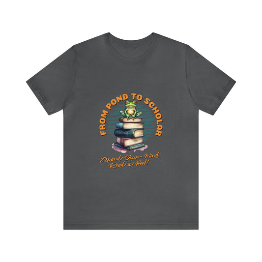 Expand Your Mind Read a Book Frog Unisex Jersey Short Sleeve Tee