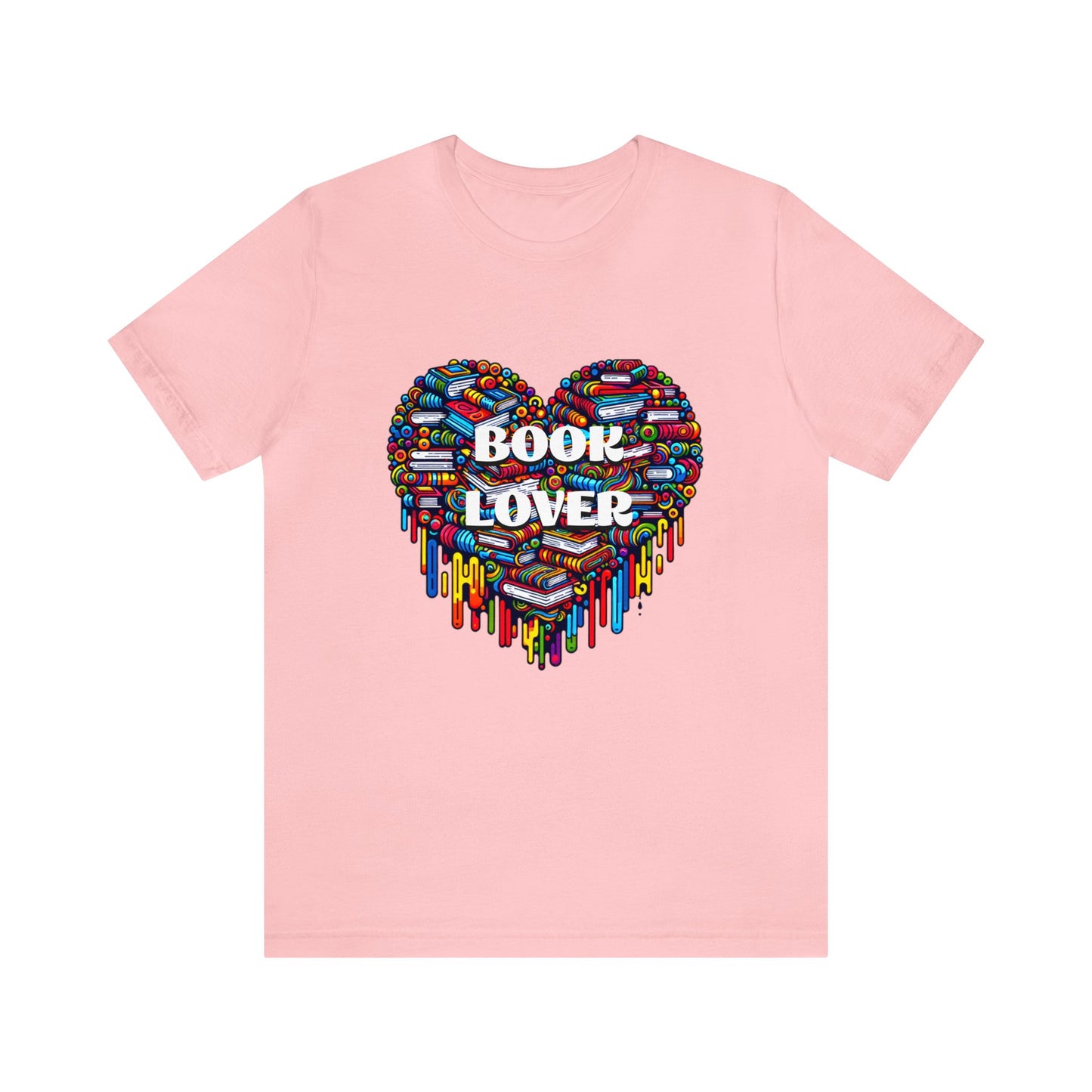 Book Lover Heart Unisex Jersey Short Sleeve Tee