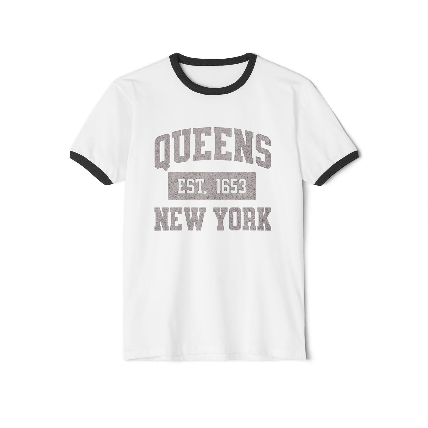 Ringer T-Shirt Bold Queens New York City