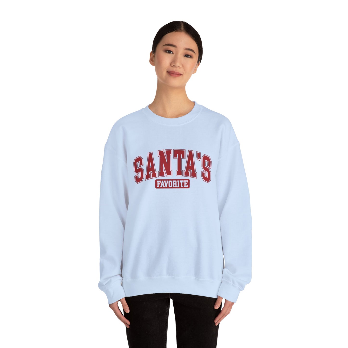 Santa's Favorite Sweatshirt - Unisex Crewneck Christmas Sweatshirt