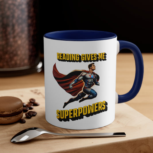 Reading Gives Me Superpowers 11oz Coffee Mug