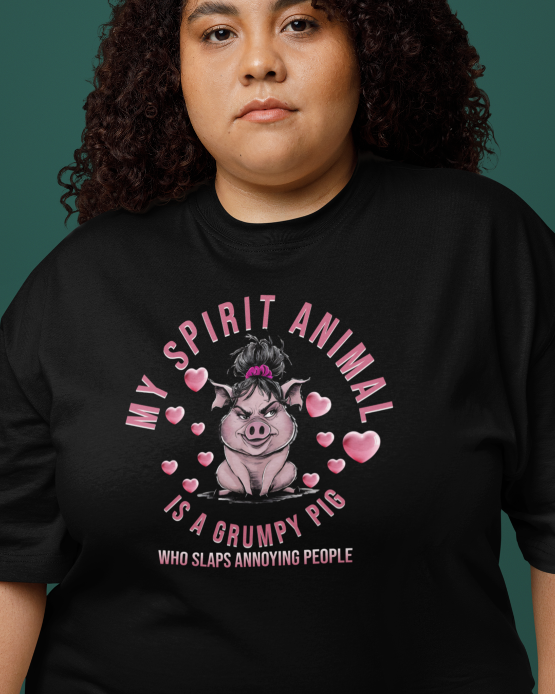 Spirit Animal T-shirt Pig t-shirt Sarcastic T-shirt Funny T-Shirt  Softstyle T-Shirt