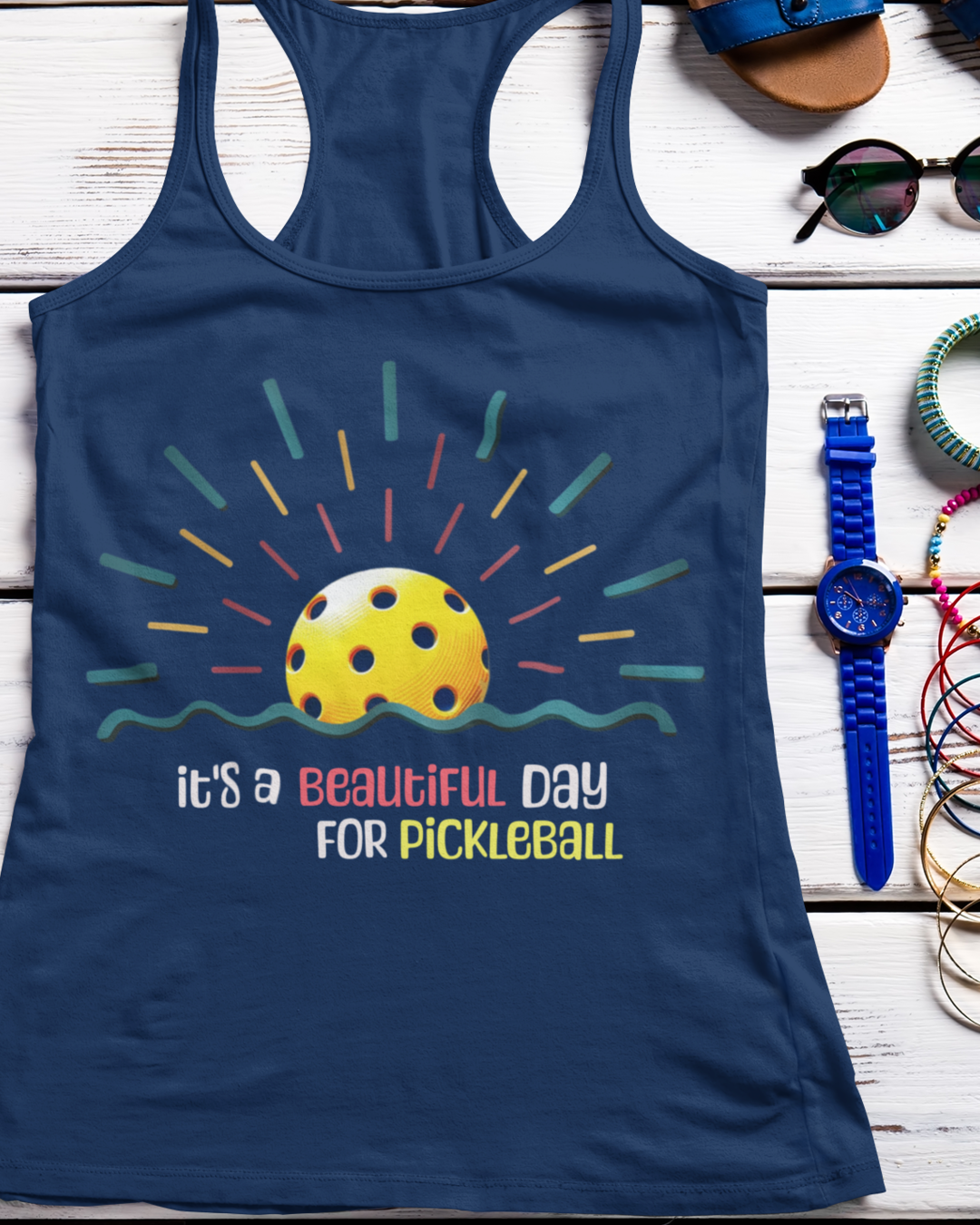 Pickleball Women's Ideal Racerback Tank Pickleball tanktop