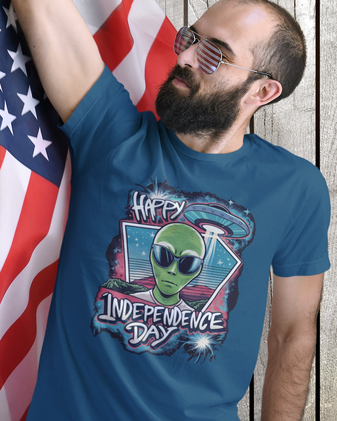 Independence Day Humorous Tshirt Alien Tshirt UFO Tshirt Movie Tshirt