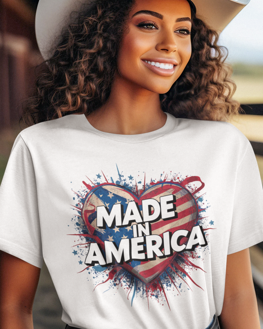 Independence Day Tshirt Made in America Tshirt USA Tshirt I love America Tshirt