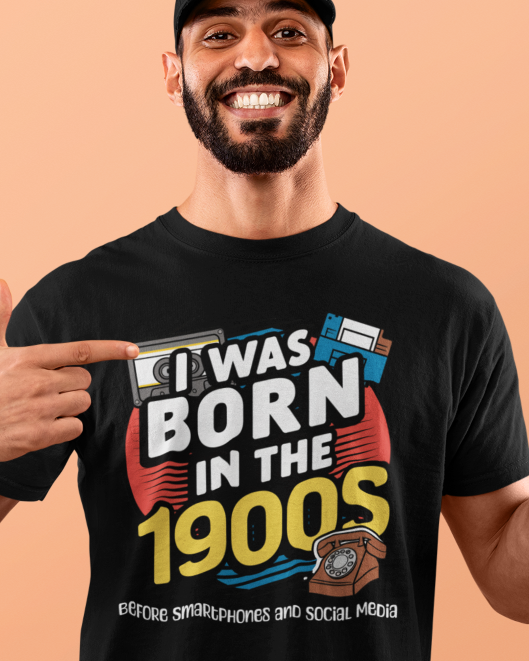 Throwback Tee: Born in the 1900s – Before Smartphones & Social Media!