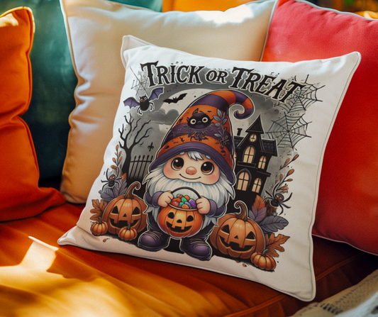 Spooky, Sweet, and Oh-So-Cozy Halloween! Spun Polyester Square Pillow 20 x 20"