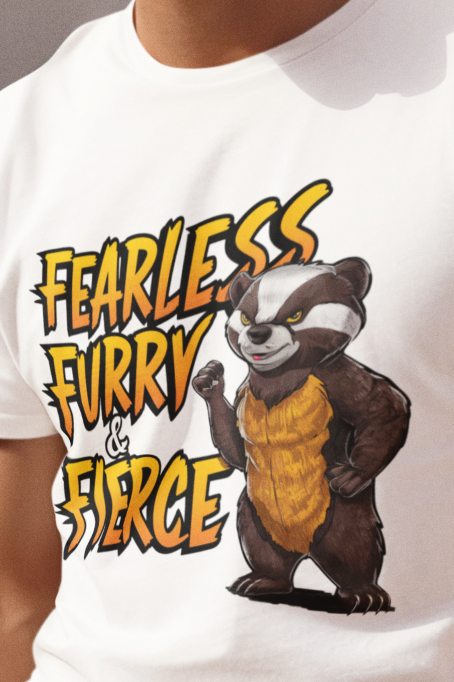 Honey Badger Fearless, Funny & Fierce Unisex Jersey Short Sleeve Tee