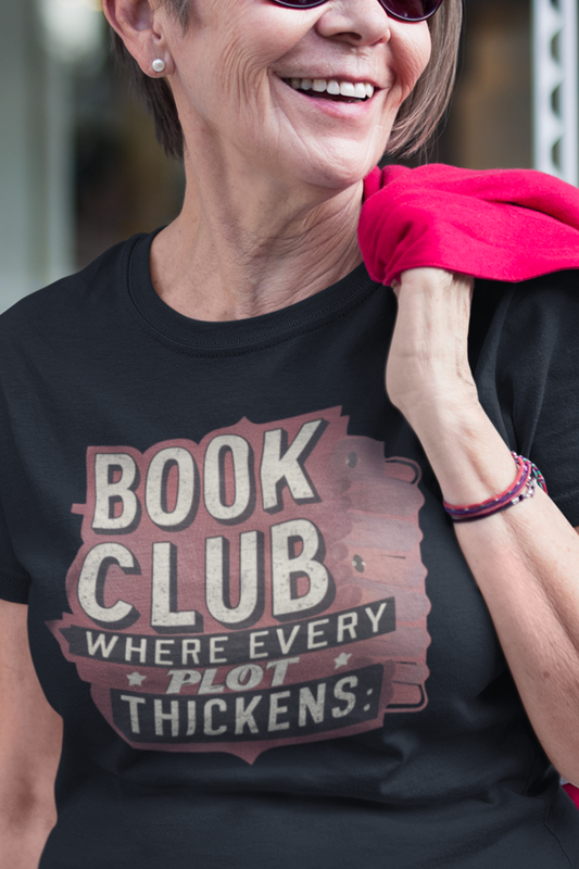 Book Club Where Every Plot Thickens Reading Unisex Recycled Organic T-Shirt