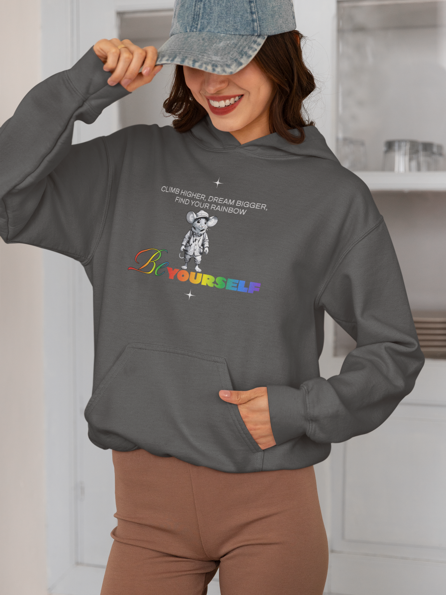 Be Yourself Find Your Rainbow Unisex Heavy Blend™ Hooded Sweatshirt