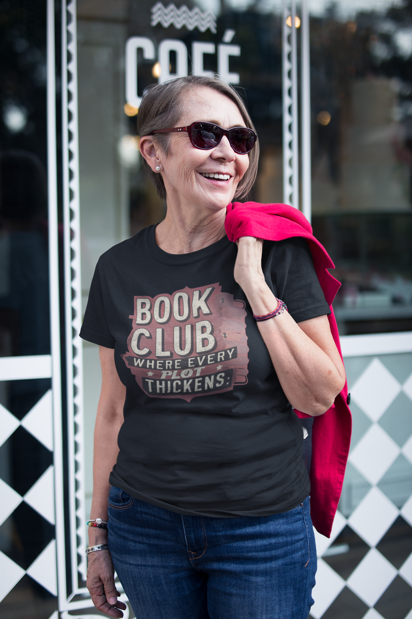 Book Club Where Every Plot Thickens Reading Unisex Recycled Organic T-Shirt